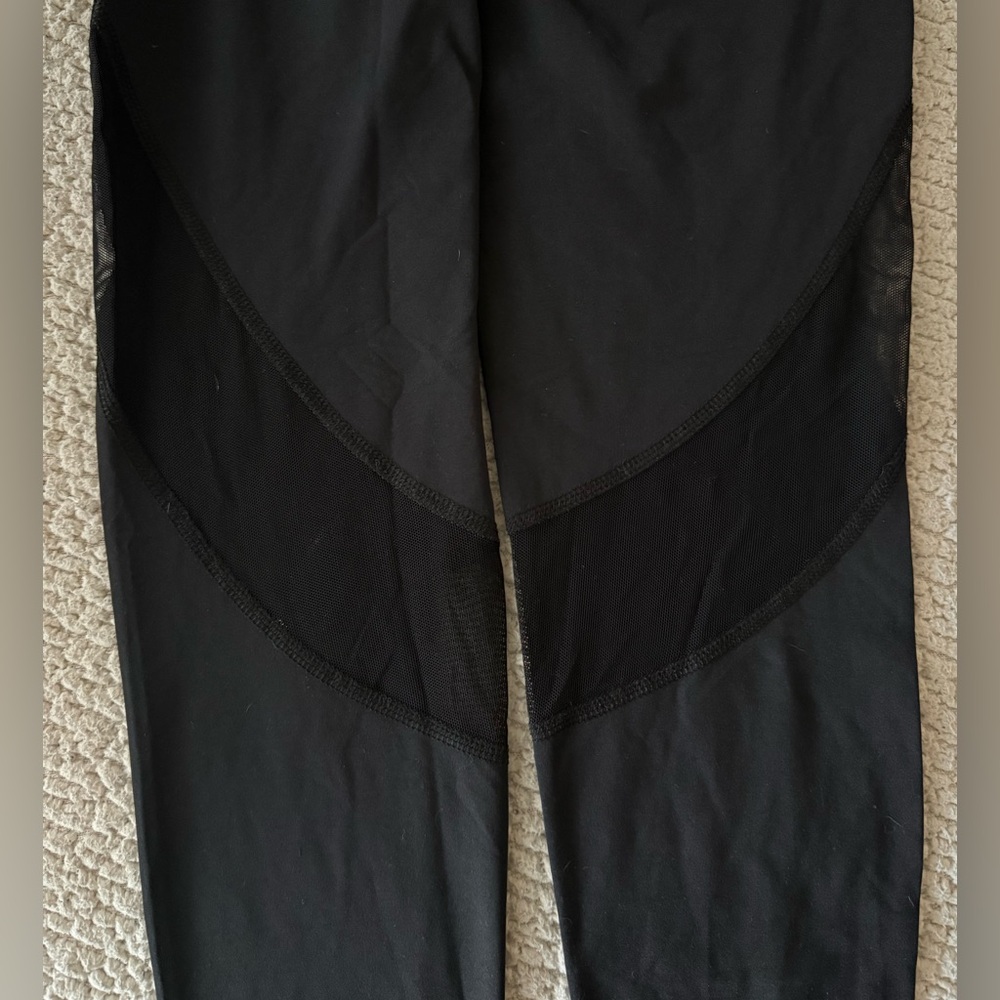 Alala Black Leggings with Mesh Detail - Captain Ankle Pant - Picture 8 of 14